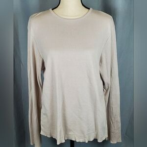 Old Navy sweater, cream/pink with silver, size XL